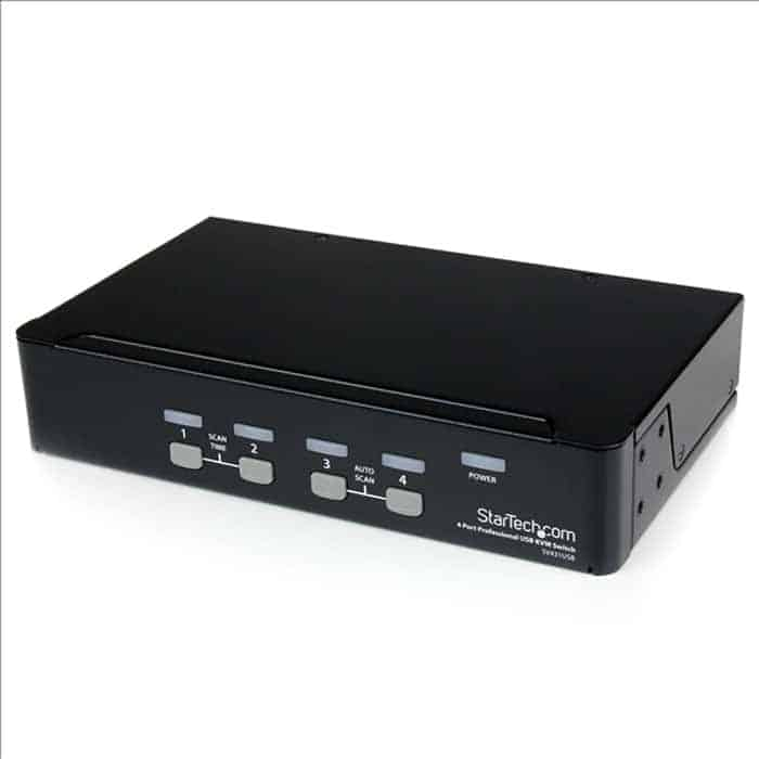 StarTech 4 Port VGA USB KVM Switch with Hub